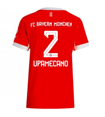 Bayern Munich Dayot Upamecano #2 Replika Hemmatröja Damer 2025-26 Kortärmad